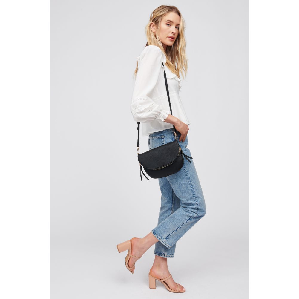 Woman wearing Black Urban Expressions Holly Crossbody 818209015837 View 4 | Black
