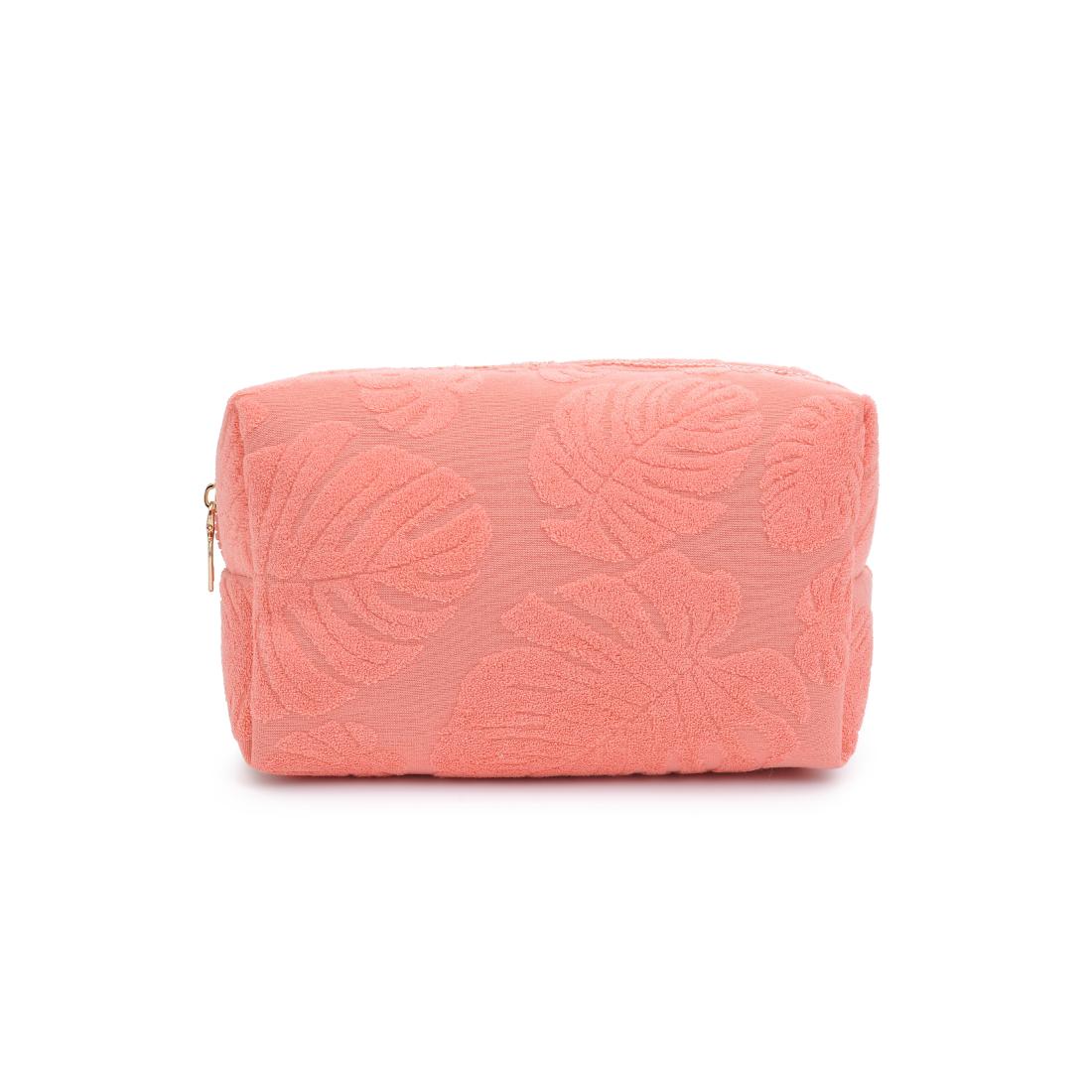 Urban Essentials Palm Breeze Cosmetic & Travel Organizer Pouch 840611195302 View 5 | Peach