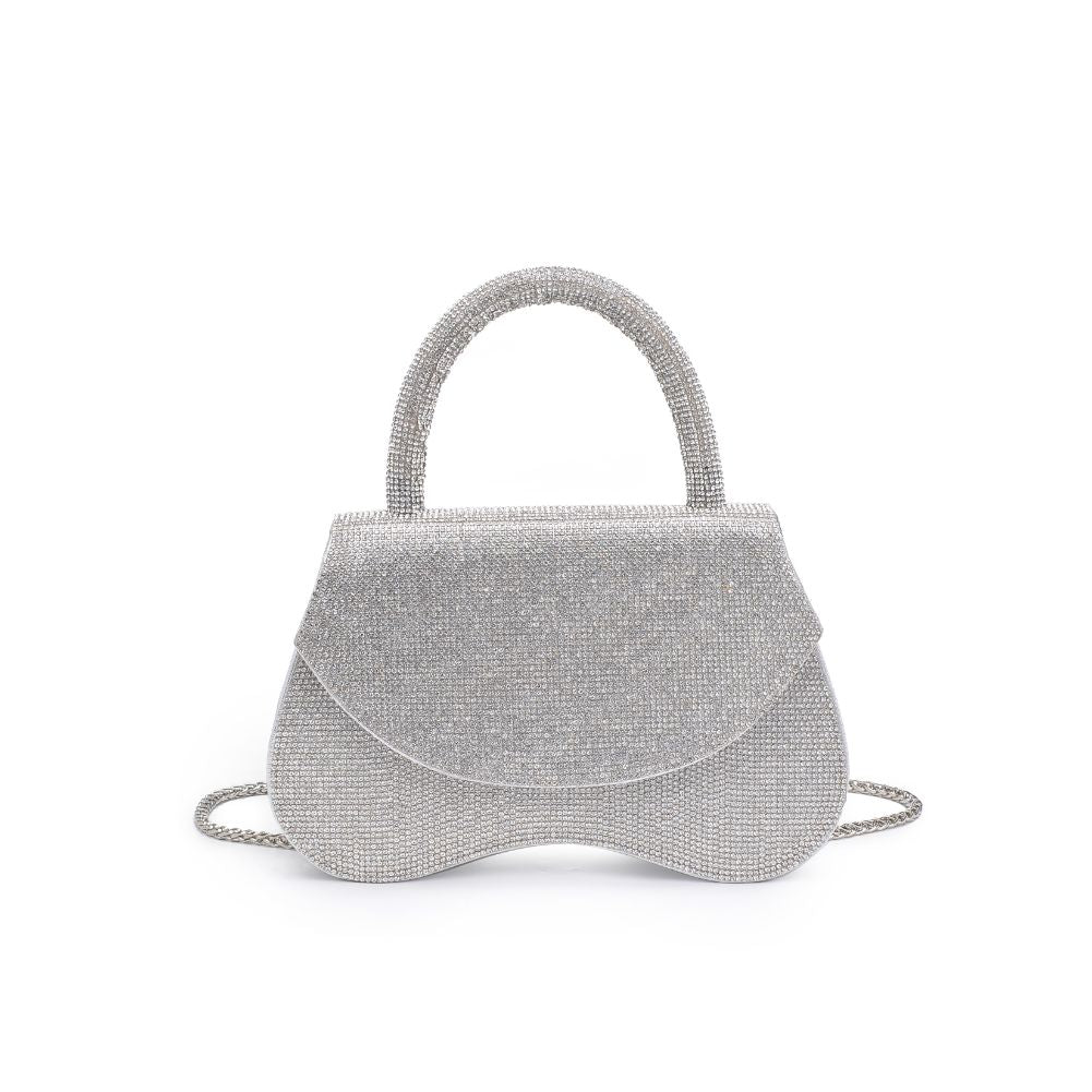 Product Image of Urban Expressions Zadie Evening Bag 840611122476 View 5 | Silver