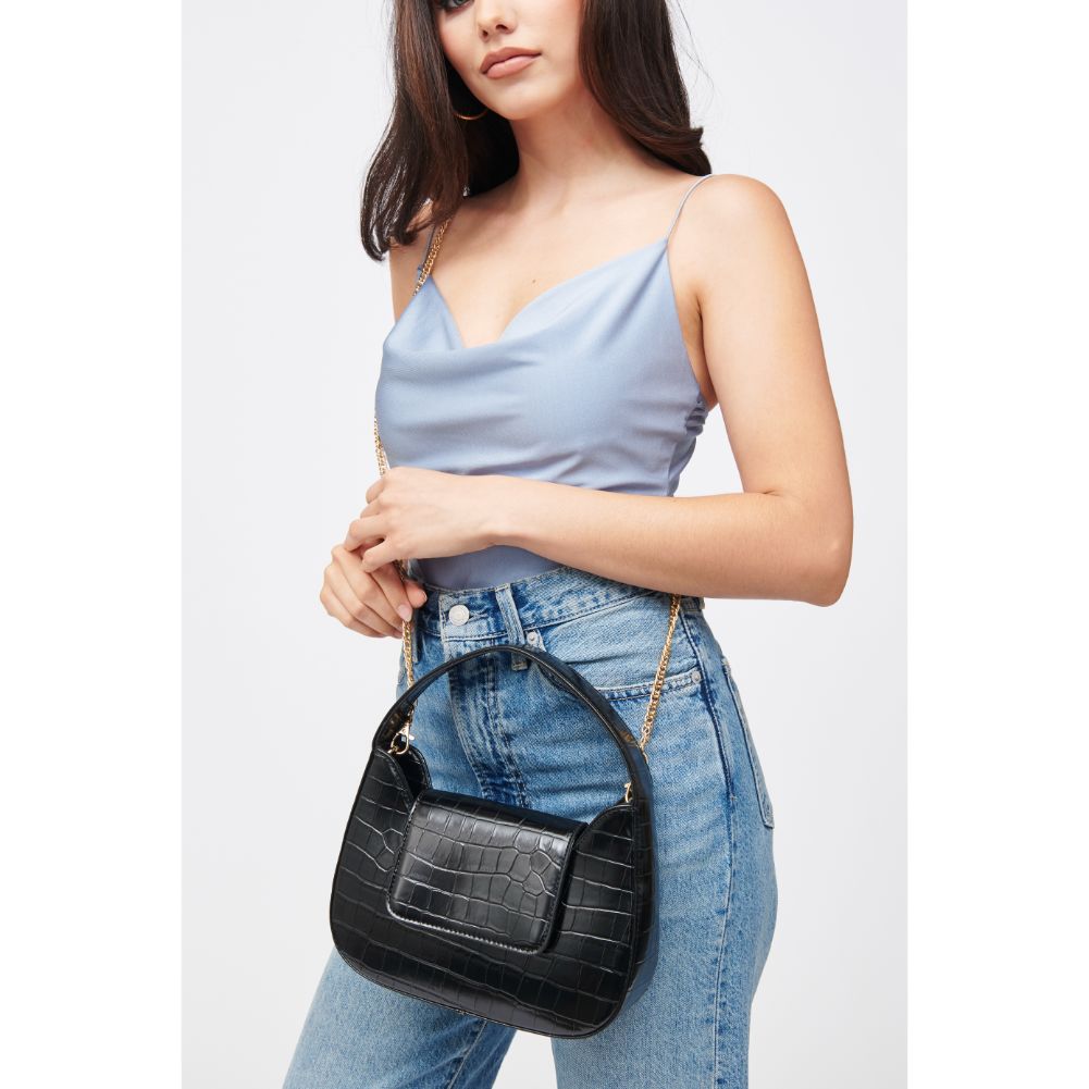 Woman wearing Black Urban Expressions Esther Shoulder Bag 840611182456 View 2 | Black