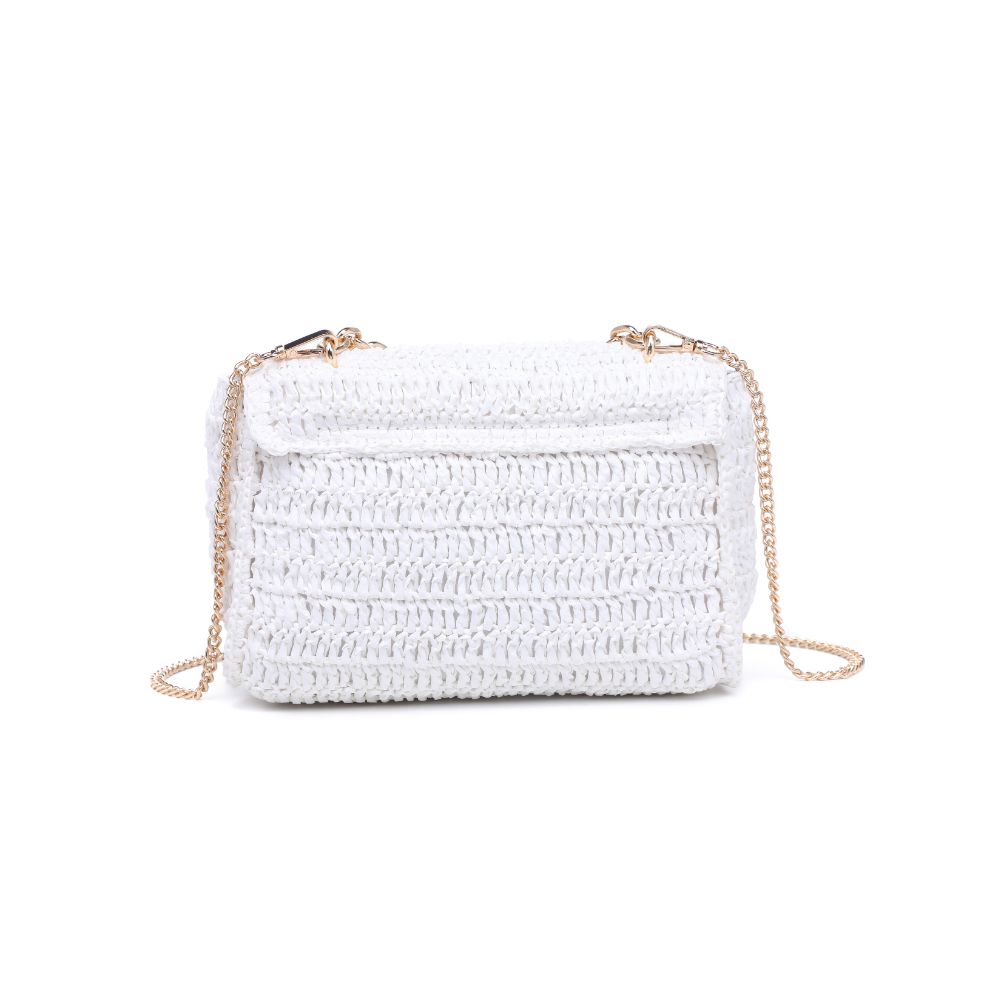 Woman wearing White Urban Expressions Catalina Crossbody 840611111289 View 7 | White