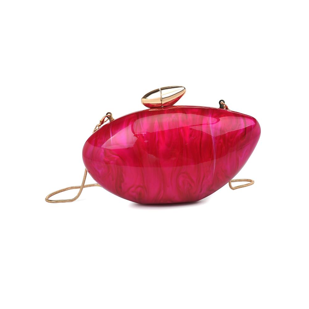 Woman wearing Pink Urban Expressions Hayden Evening Bag 840611193315 View 7 | Pink