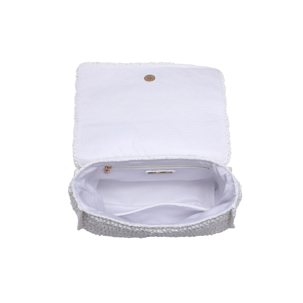 Woman wearing White Urban Expressions Catalina Crossbody 840611111289 View 9 | White