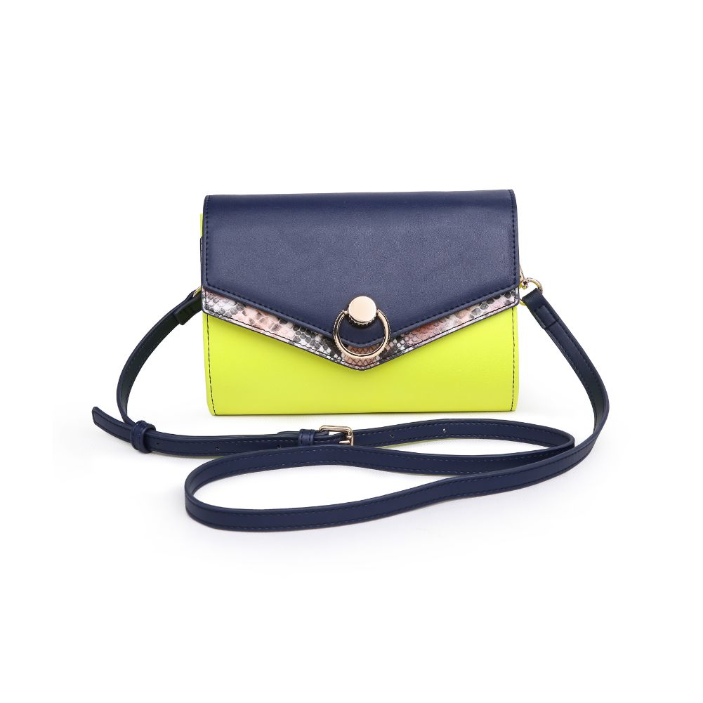 Woman wearing Neon Yellow Urban Expressions Adea Crossbody NA-840611167033 View 5 | Neon Yellow