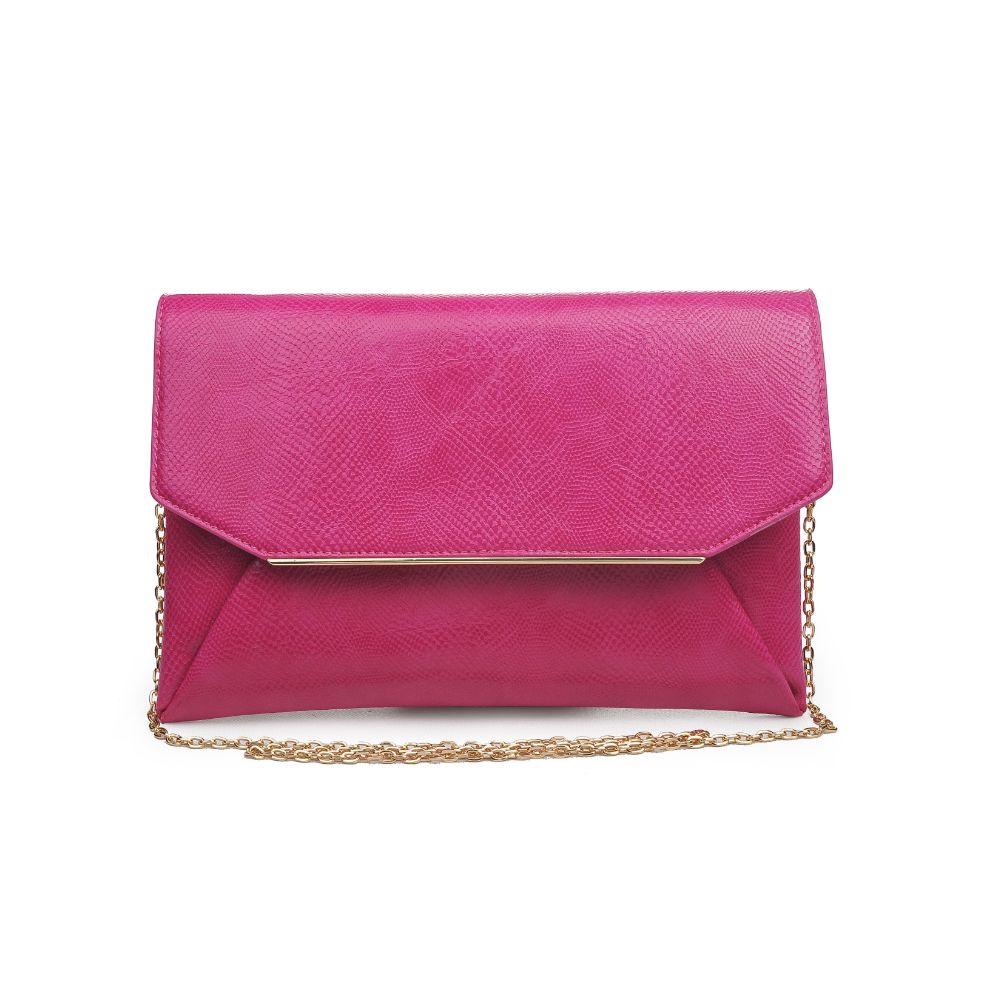 Product Image of Urban Expressions Lena Lizard Clutch 840611169341 View 1 | Magenta