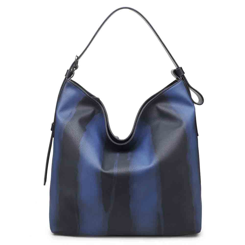 Woman wearing Navy Urban Expressions Keene Hobo 840611122490 View 5 | Navy