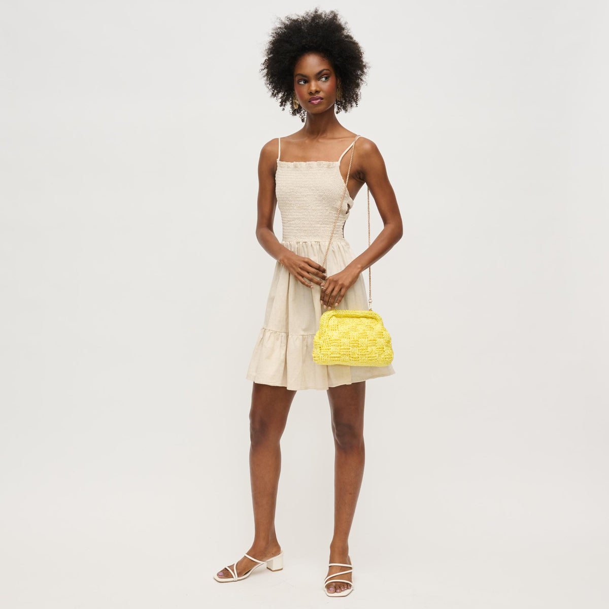 Woman wearing Butter Urban Expressions Annie Clutch 840611146298 View 3 | Butter