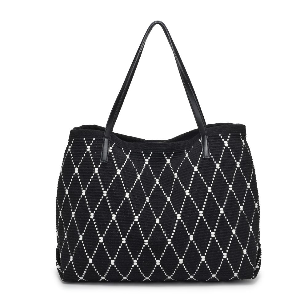 Product Image of Urban Expressions Pauline Tote 818209017954 View 5 | Black White