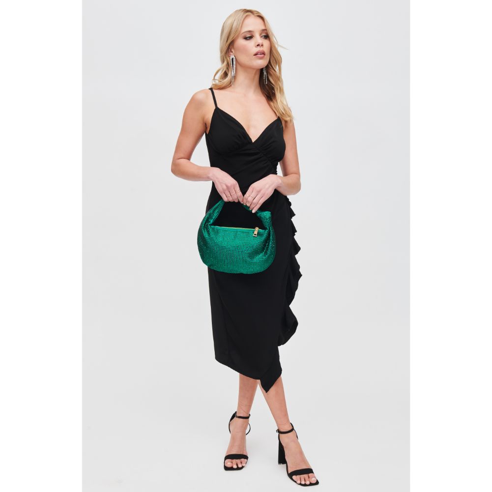 Woman wearing Green Urban Expressions Tawni Evening Bag 840611106506 View 3 | Green