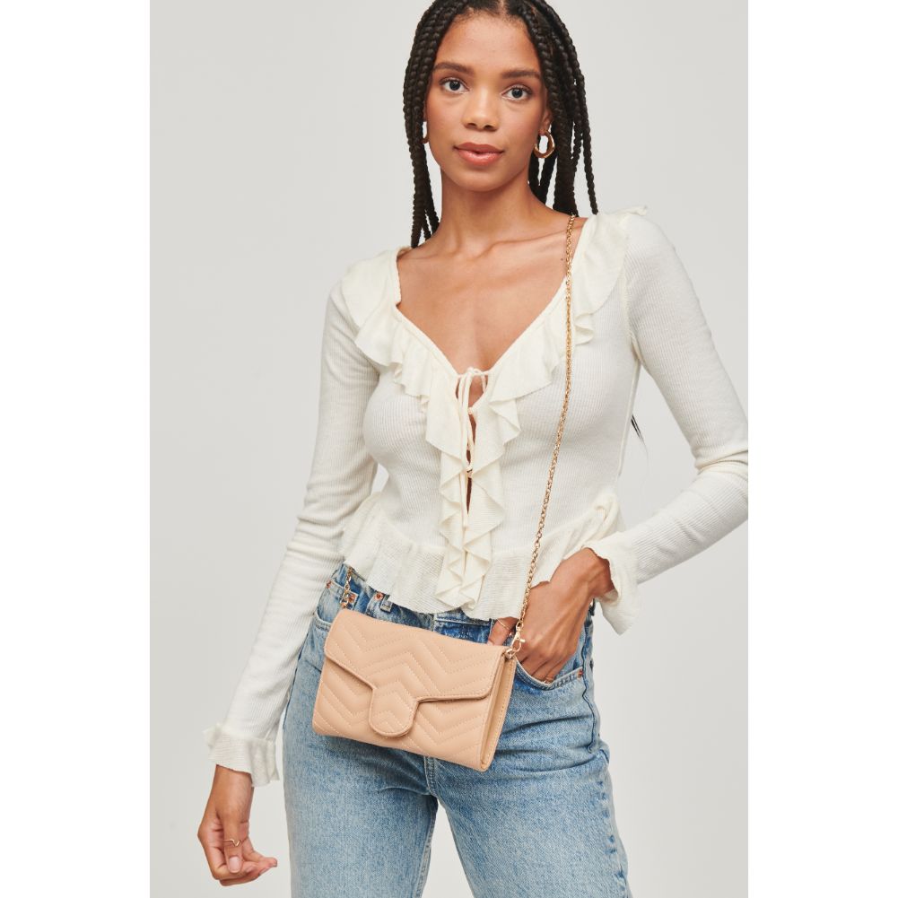 Woman wearing Natural Urban Expressions Gabriella Crossbody 840611110237 View 2 | Natural