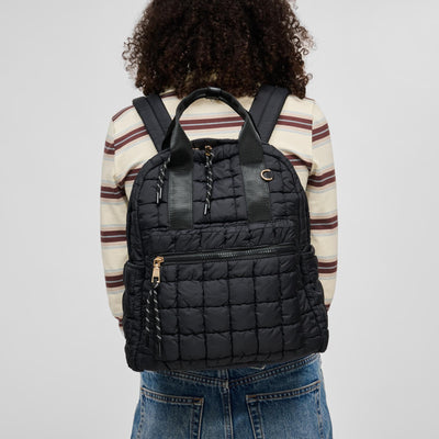 Woman wearing Black Urban Expressions Smith Backpack 840504214578 View 1 | Black