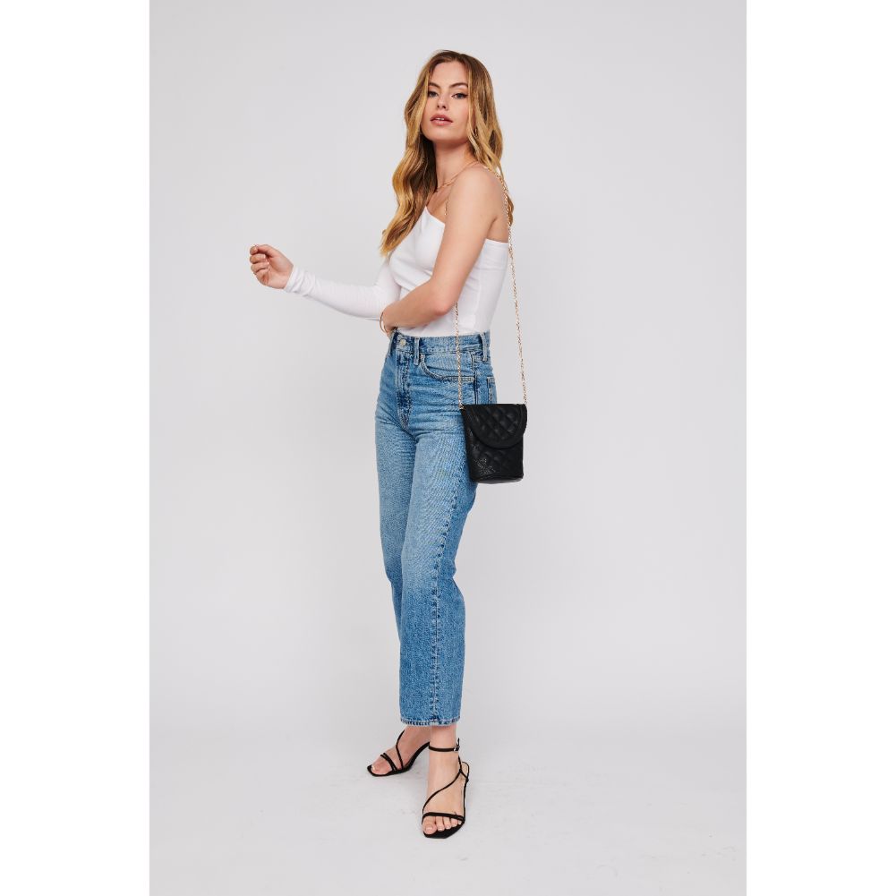 Woman wearing Black Urban Expressions Arlene Crossbody 818209017282 View 3 | Black