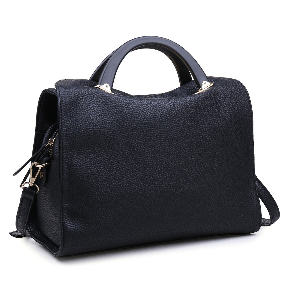 Woman wearing Black Urban Expressions Amelie Satchel NA-840611145000 View 6 | Black