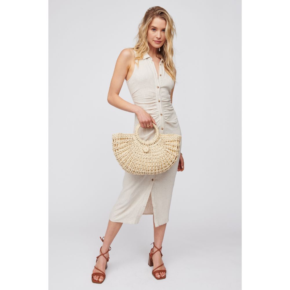 Woman wearing Cream Urban Expressions Rhodes Top Handle 840611100177 View 3 | Cream