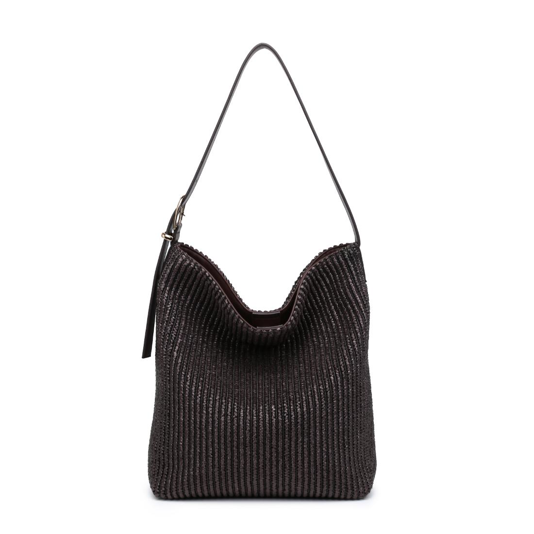 Woman wearing Chocolate Urban Expressions Alethea Hobo 840504205873 View 5 | Chocolate