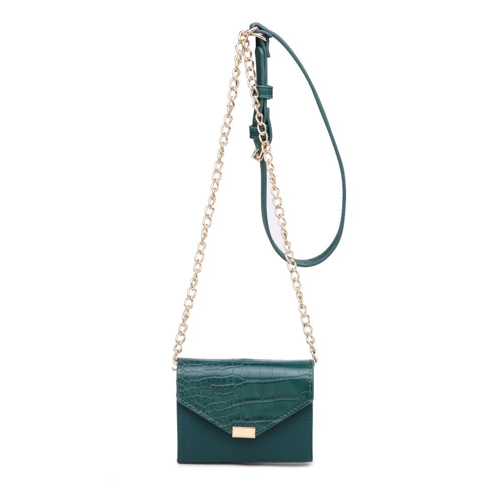 Product Image of Urban Expressions Jasmine - Croc Crossbody 840611165329 View 1 | Emerald