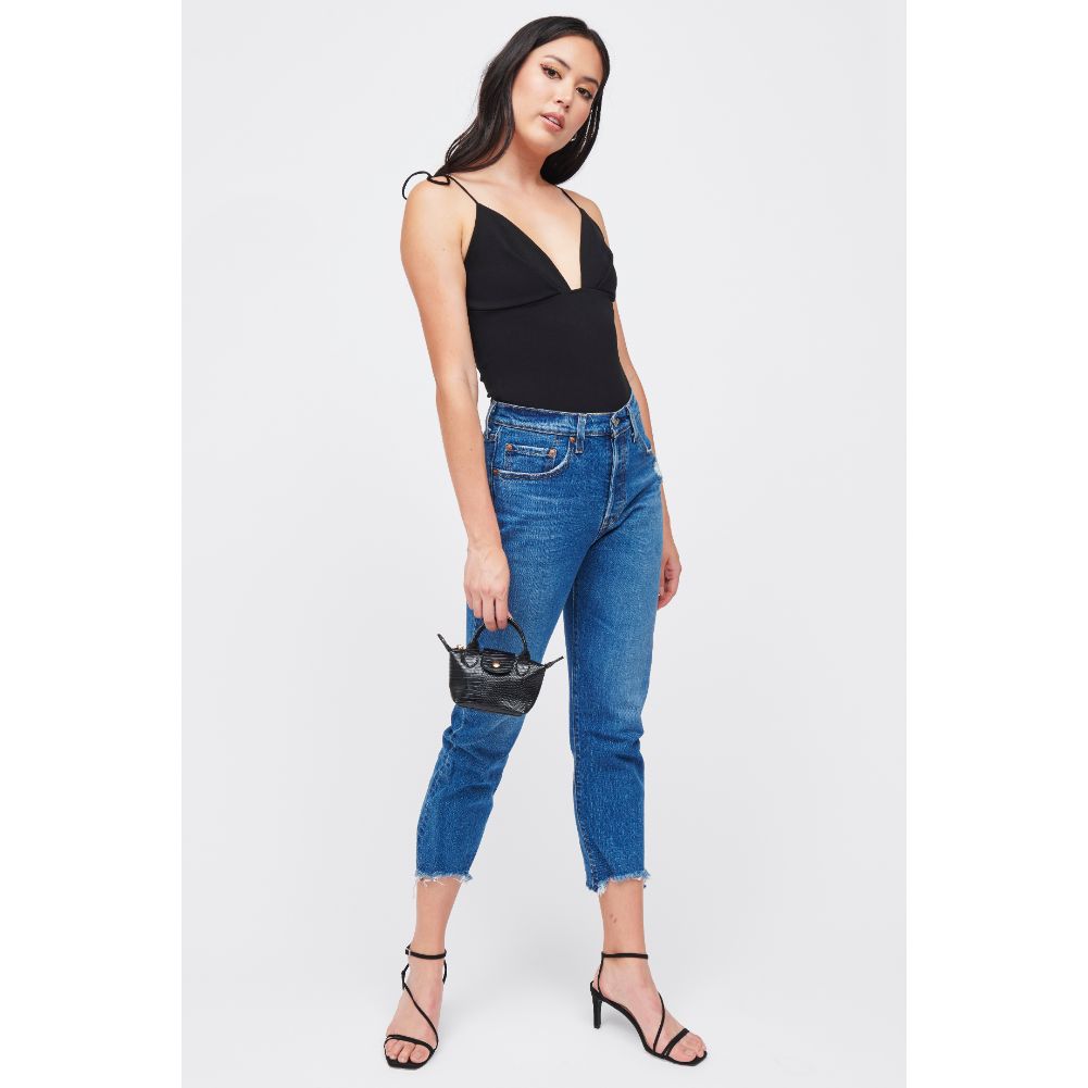 Woman wearing Black Urban Expressions Hayley Mini Bag 840611185686 View 4 | Black