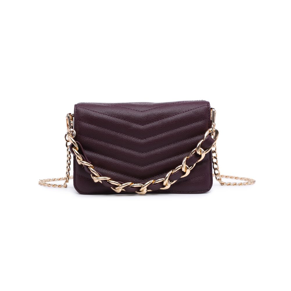 Product Image of Urban Expressions Genny - Chevron Stitch Crossbody 818209017190 View 5 | Merlot