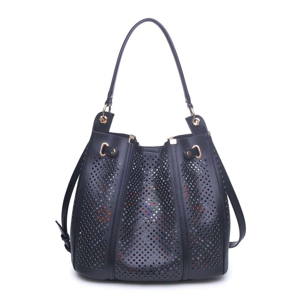 Woman wearing Black Urban Expressions Darby Hobo NA-840611143389 View 7 | Black