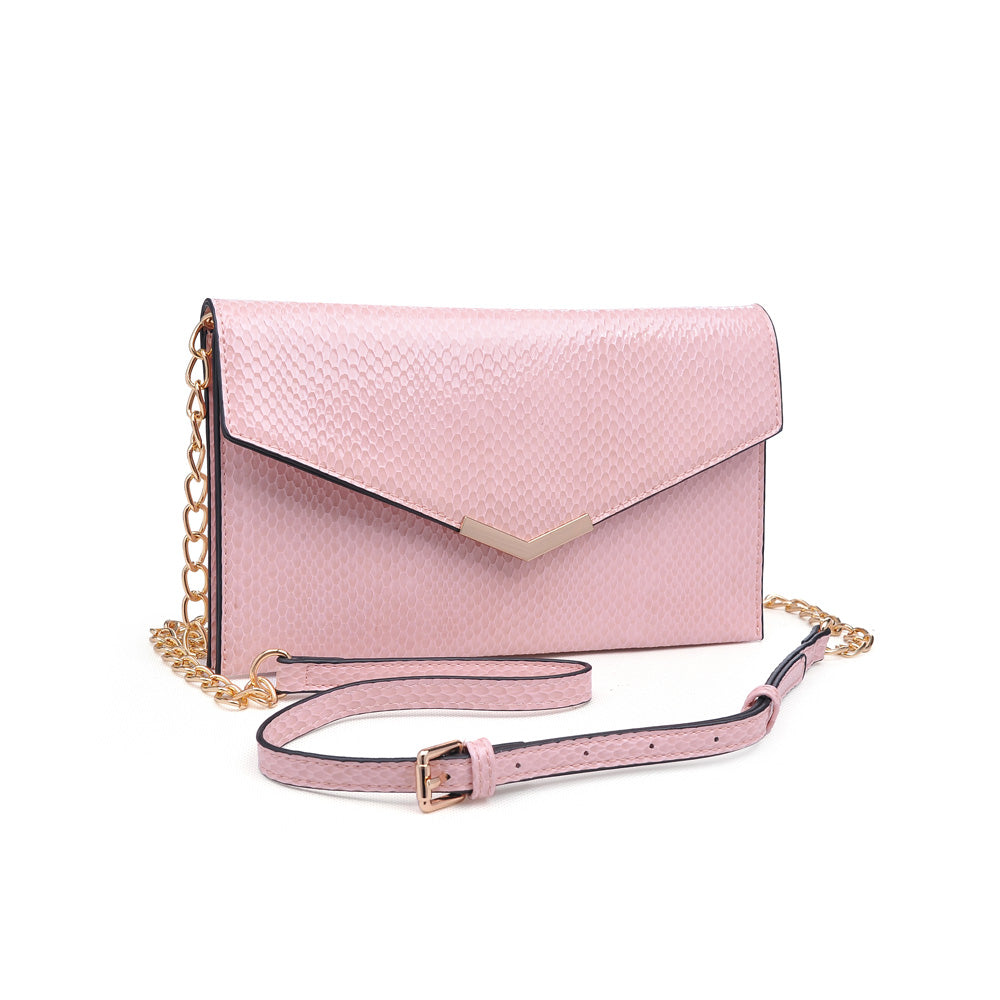 Product Image of Urban Expressions Harlow Snake Crossbody NA-840611159724 View 2 | Rose