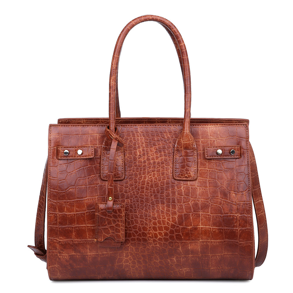 Product Image of Urban Expressions Spears Tote NA-840611155542 View 1 | Tan