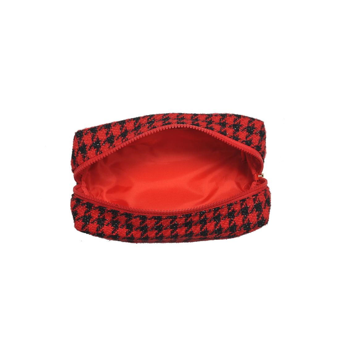 Urban Essentials Haute Tooth Cosmetic & Travel Organizer Pouch 840611197214 View 8 | Red