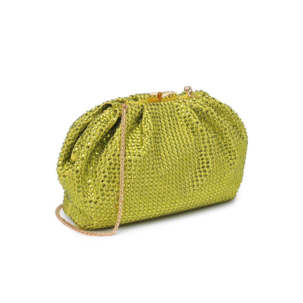 Woman wearing Lime Urban Expressions Arielle Evening Bag 840611161918 View 6 | Lime