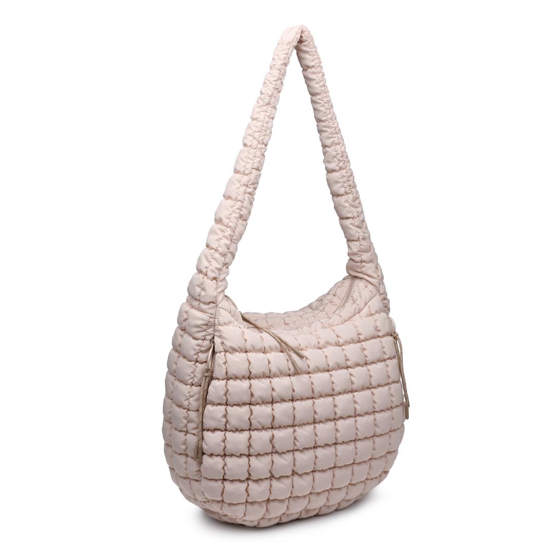 Product Image of Urban Expressions Tamsin - Quilted Puffer Hobo 840611149602 View 2 | Cream