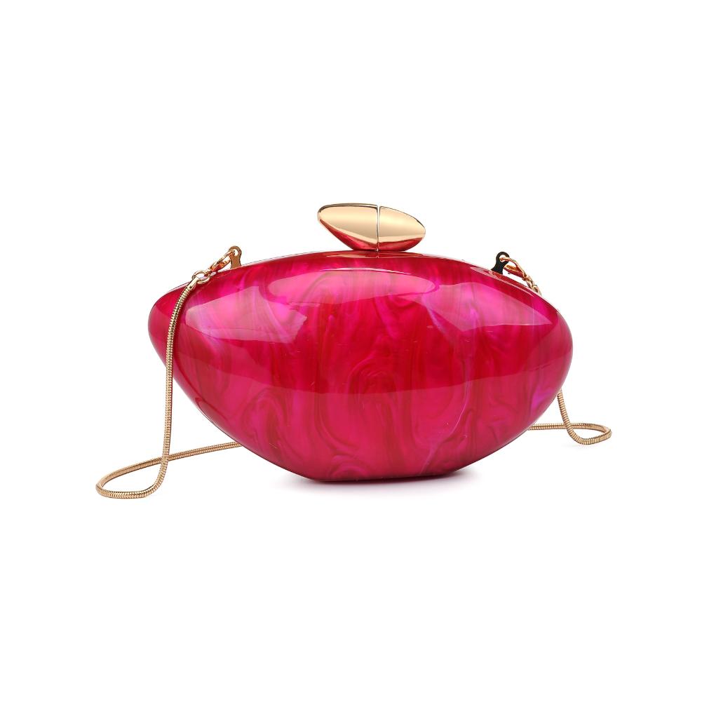 Woman wearing Pink Urban Expressions Hayden Evening Bag 840611193315 View 5 | Pink