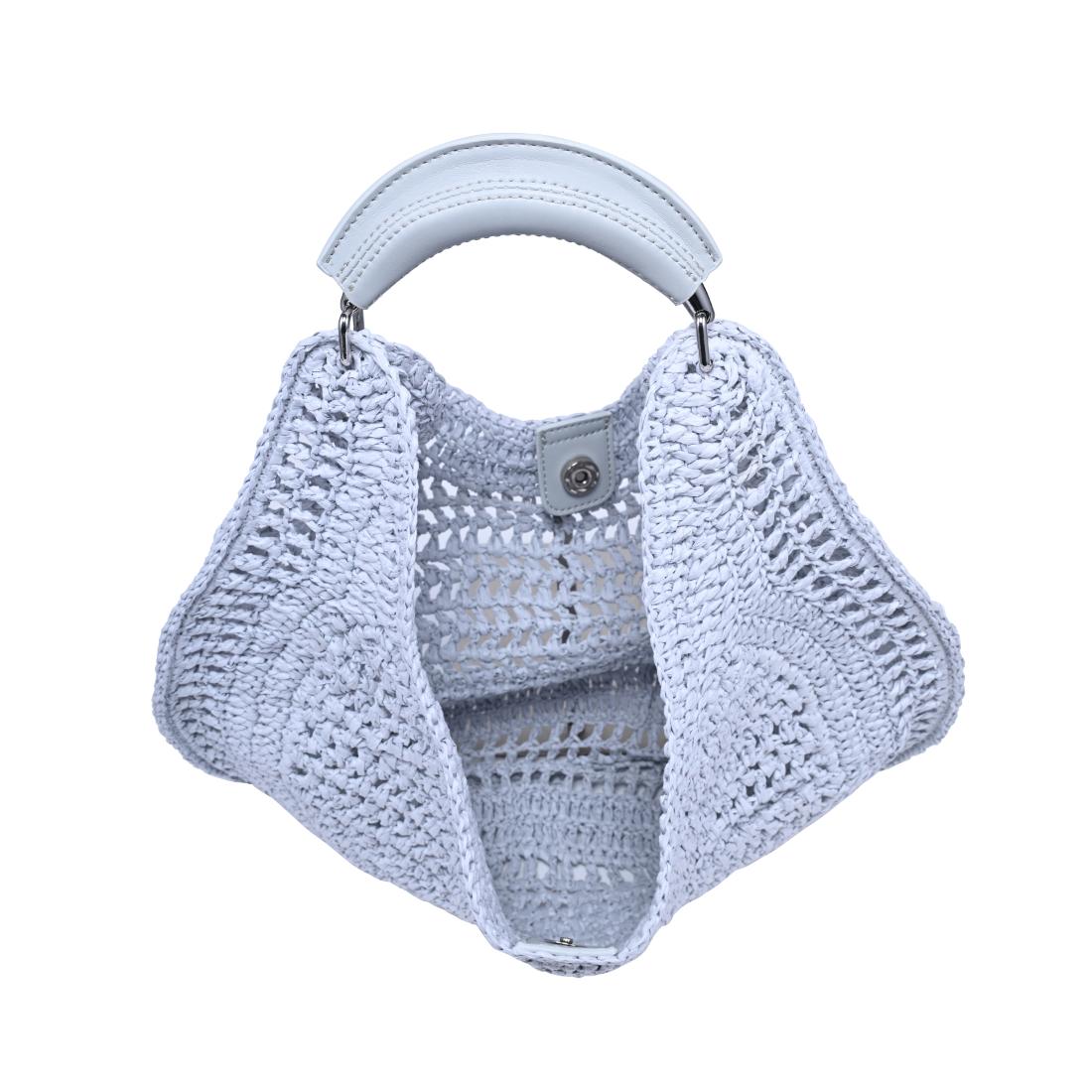 Woman wearing Ice Blue Urban Expressions Camden Hobo 840504204517 View 9 | Ice Blue