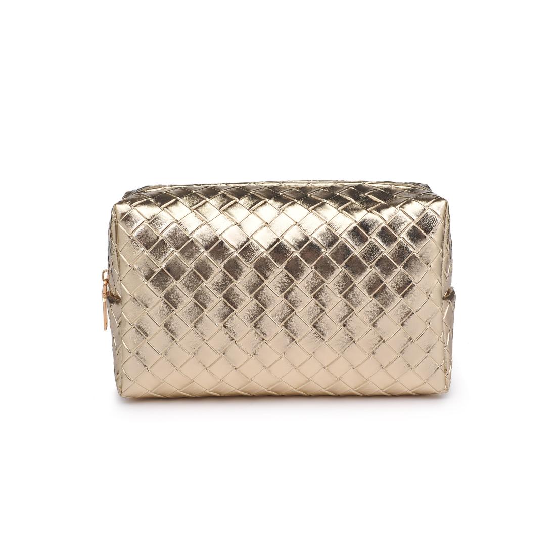 Urban Essentials Weave & Wander Cosmetic & Travel Organizer Pouch 840611197856 View 5 | Gold