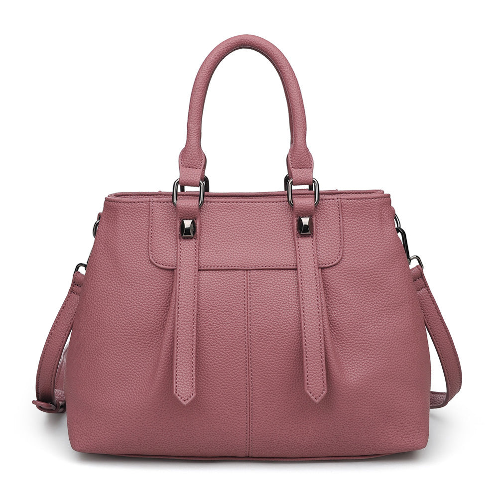 Product Image of Urban Expressions Austin Satchel NA-840611150561 View 3 | Mauve