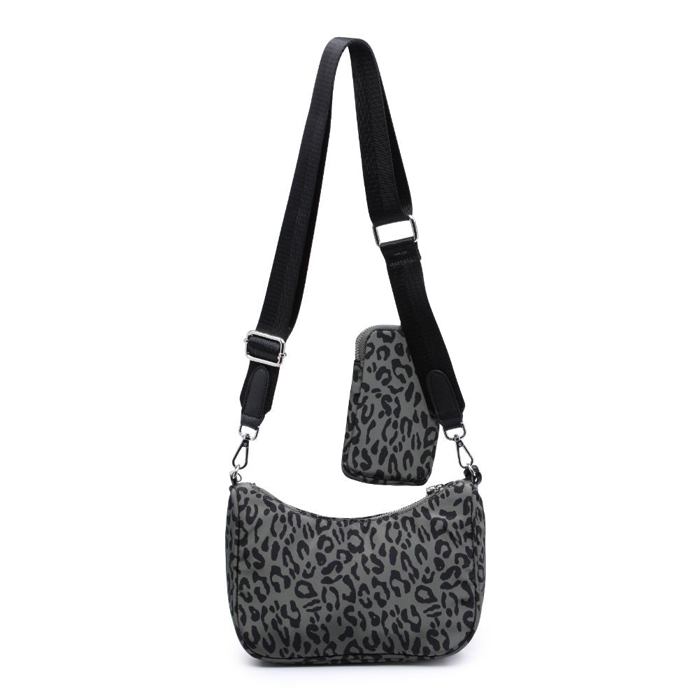 Product Image of Urban Expressions Joss - Nylon Crossbody 818209010627 View 7 | Olive Leopard