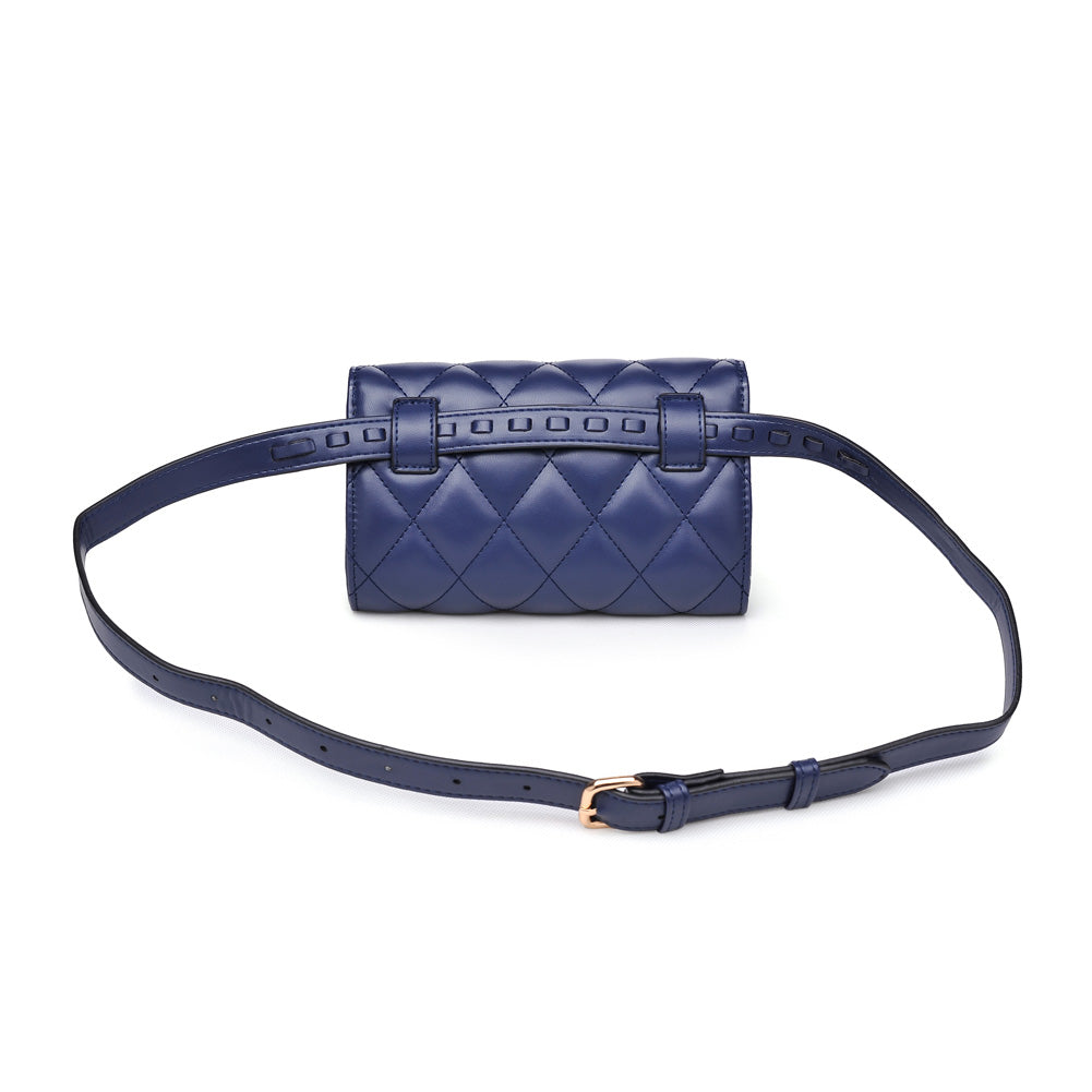 Woman wearing Navy Urban Expressions Rhythm Belt Bag NA-840611154378 View 7 | Navy