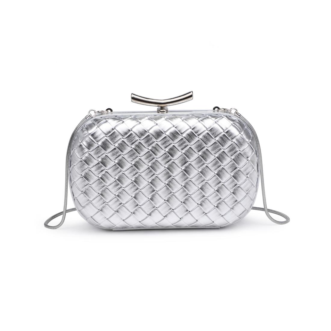 Product Image of Urban Expressions Allison Evening Bag 840611199881 View 5 | Silver