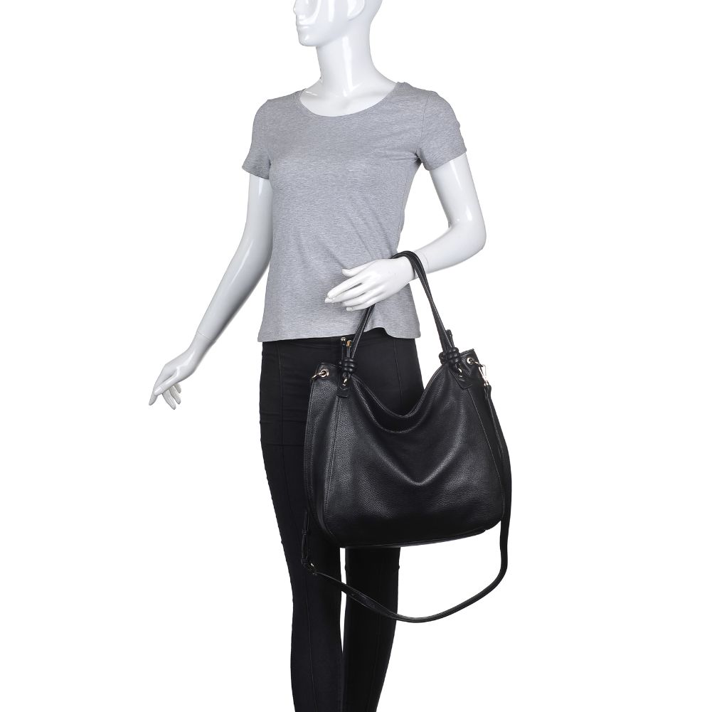 Product Image of Urban Expressions Devan Hobo 840611170330 View 5 | Black