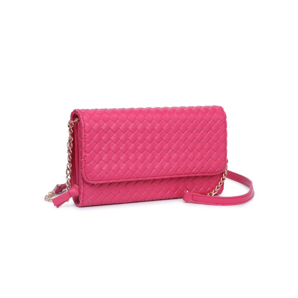 Woman wearing Bubblegum Urban Expressions Wallis Crossbody 840611107510 View 6 | Bubblegum