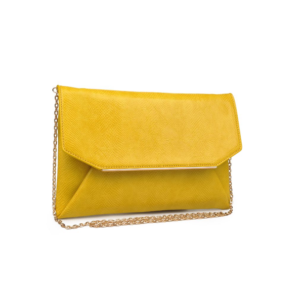 Product Image of Urban Expressions Lena Lizard Clutch 840611169334 View 2 | Canary