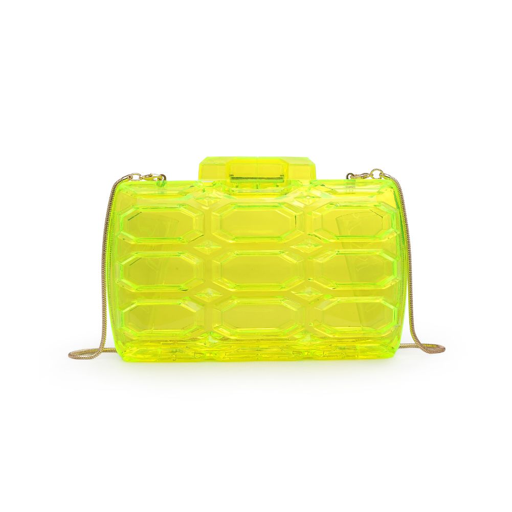 Product Image of Urban Expressions Rexha Evening Bag 840611171672 View 7 | Neon Yellow