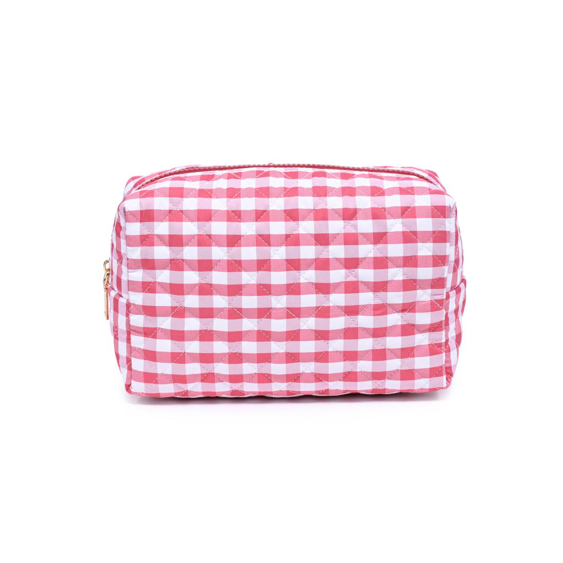 Urban Essentials Check Mate Cosmetic & Travel Organizer Pouch 840504209840 View 5 | Red