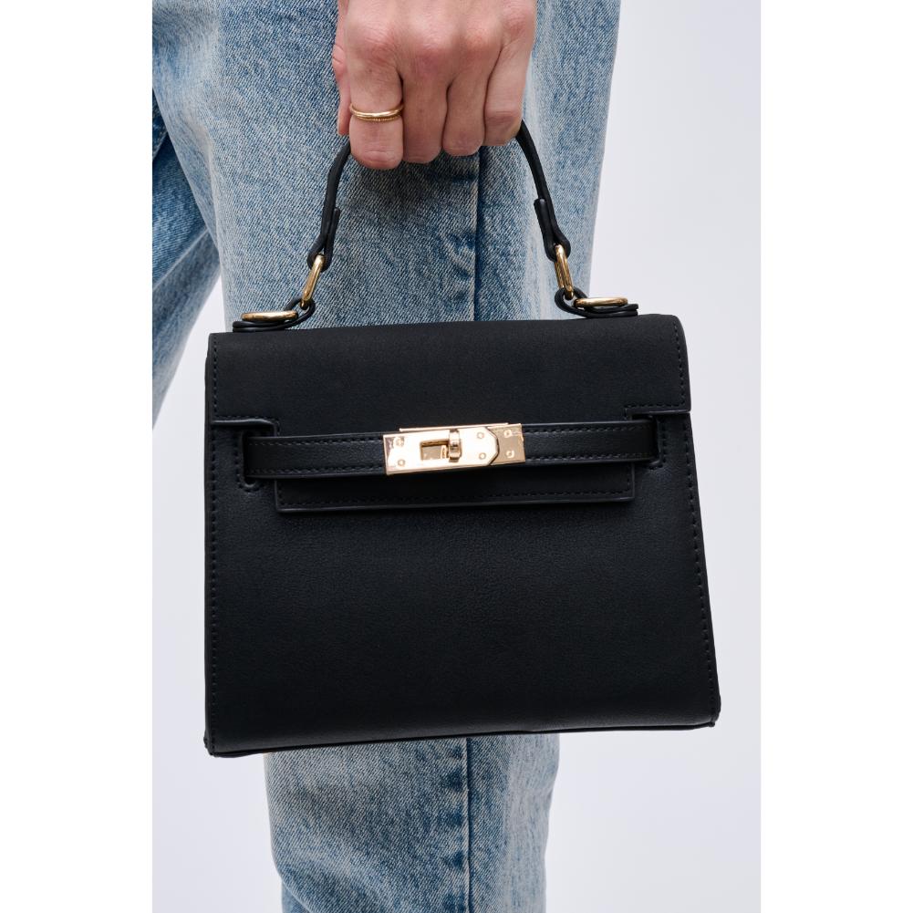 Woman wearing Black Urban Expressions Mayfair Crossbody 840611121592 View 4 | Black