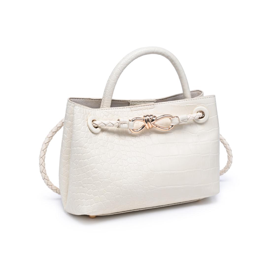 Urban Expressions Ryann - Croc Satchel 840504214561 View 2 | Cream