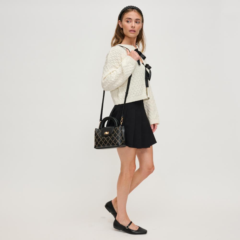Woman wearing Black Urban Expressions Lucianna Crossbody 840611134936 View 4 | Black