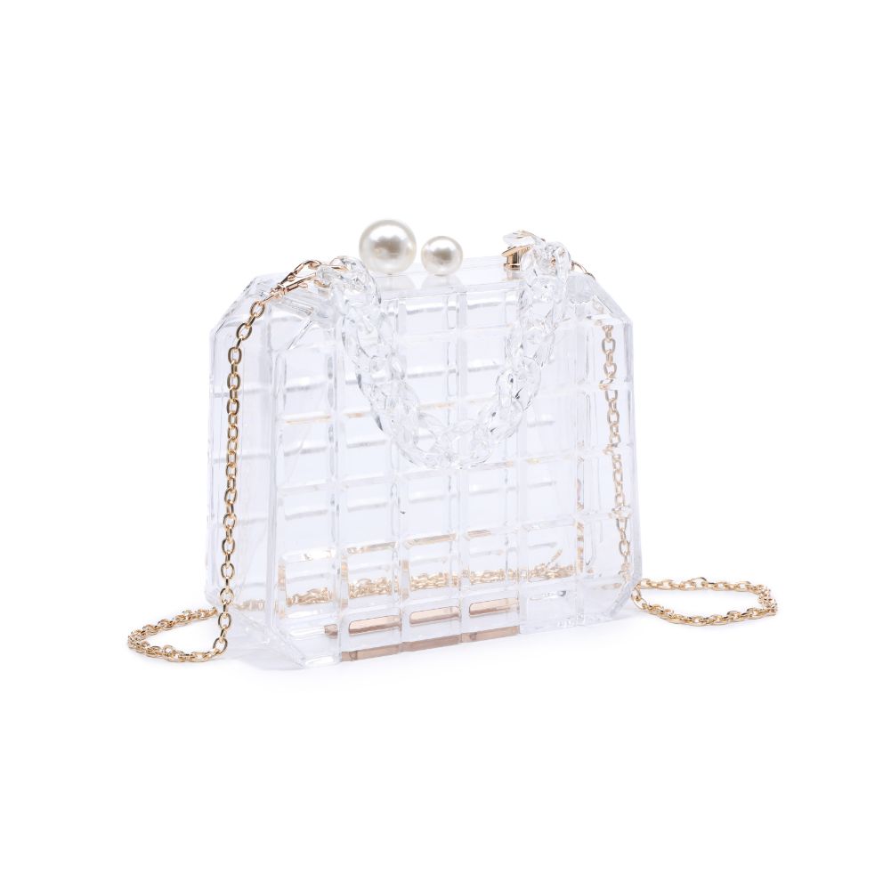 Product Image of Urban Expressions Pearl Minaudiere 818209010535 View 6 | Clear