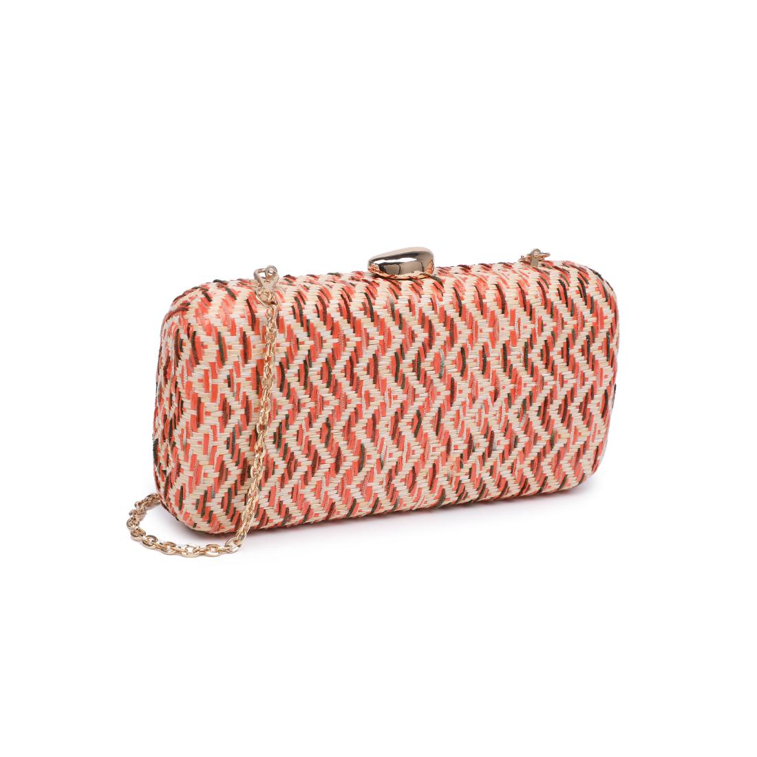 Woman wearing Orange Multi Urban Expressions Valentina Evening Bag 840504206511 View 6 | Orange Multi