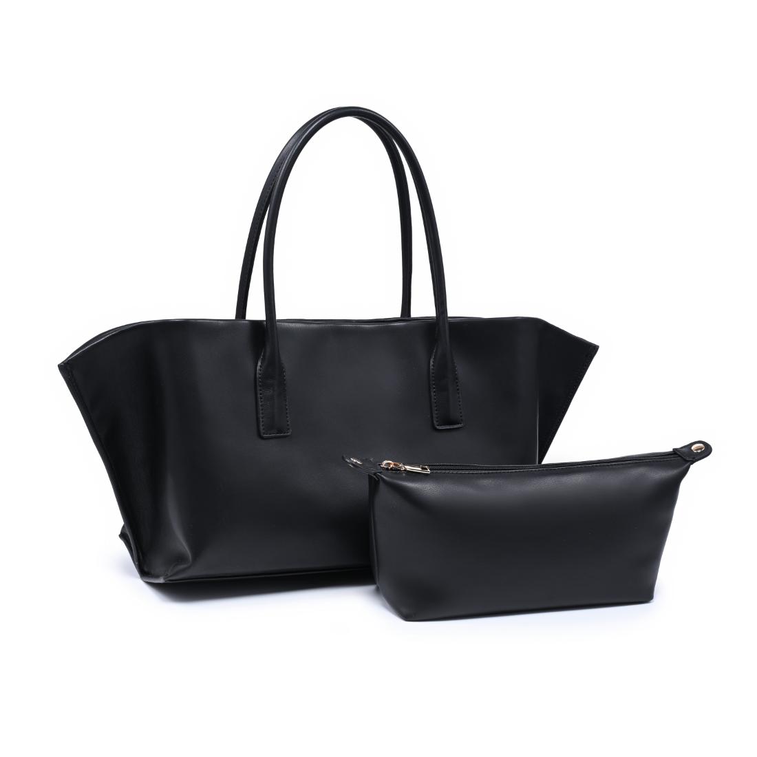 Woman wearing Black Urban Expressions Levi Tote 840504205255 View 6 | Black