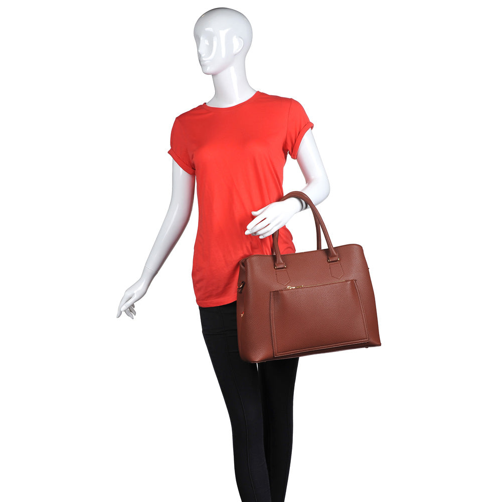 Product Image of Urban Expressions Leighton Satchel NA-840611151100 View 5 | Cognac