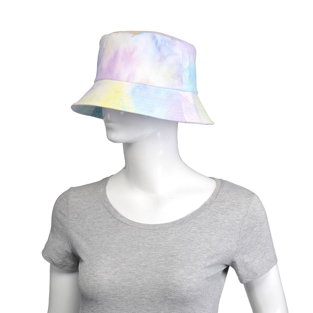 Product Image of Urban Expressions Tie Dye Bucket Hat Bucket Hat 840611182227 View 5 | Rainbow