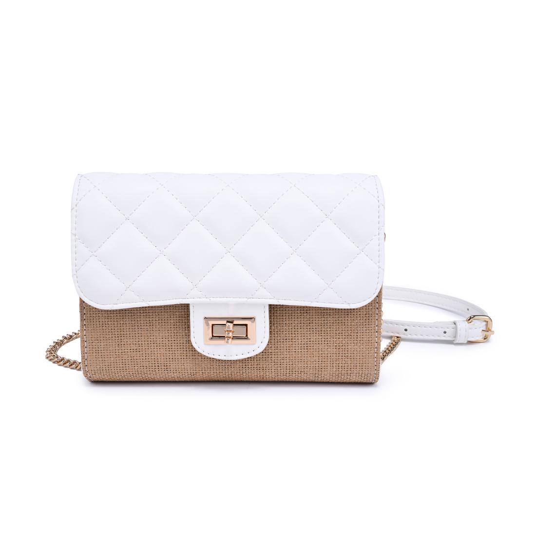 Urban Expressions Shelly - Straw Crossbody 840504203046 View 5 | Natural White