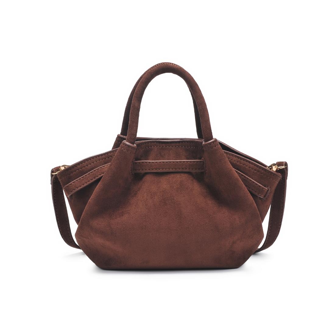 Product Image of Urban Expressions Selena - Faux Suede Crossbody 840611199201 View 7 | Chocolate